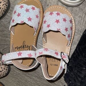 White star sandals